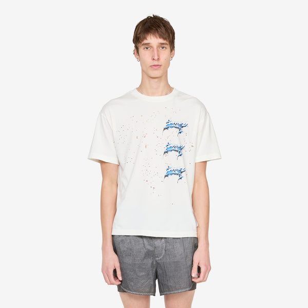 MothTech™ Liquid Metal T-Shirt Off-White Tees