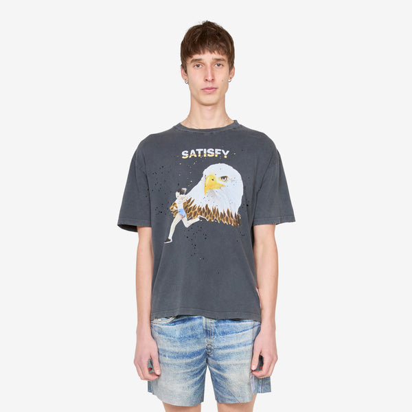 MothTech™ Eagle T-Shirt Aged Black Tees