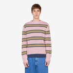Mixed Stripe Blend Sweater Soft Pink