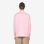 Hidden Logo Zip Shirt Peony