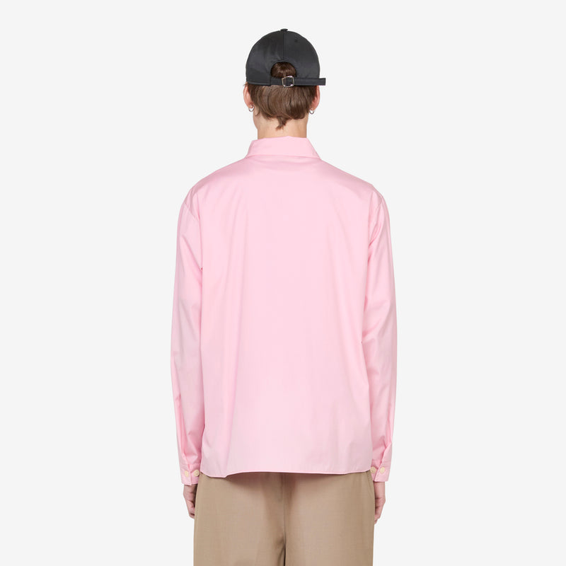 Hidden Logo Zip Shirt Peony Shirts