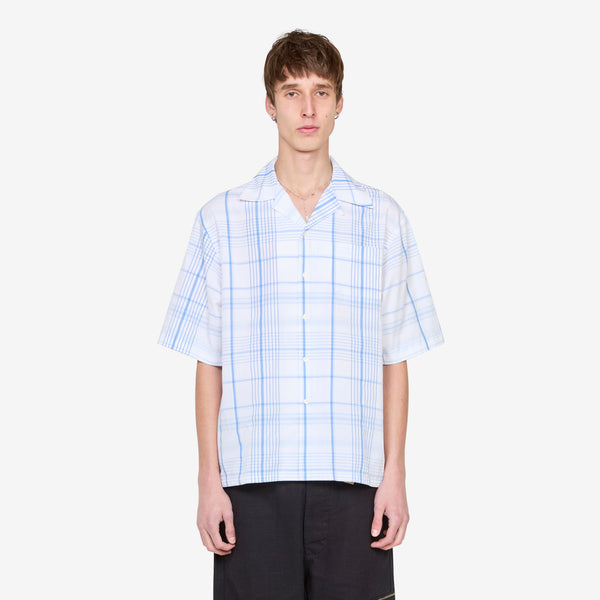 Checkered Bowling Shirt Lilly White Shirts