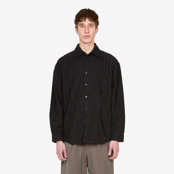 Drop Longsleeve Shirt Black Tux Shirts