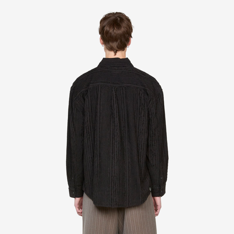 Drop Longsleeve Shirt Black Tux Shirts