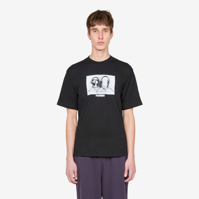 Daft Punk Inverted T-Shirt Black Tees