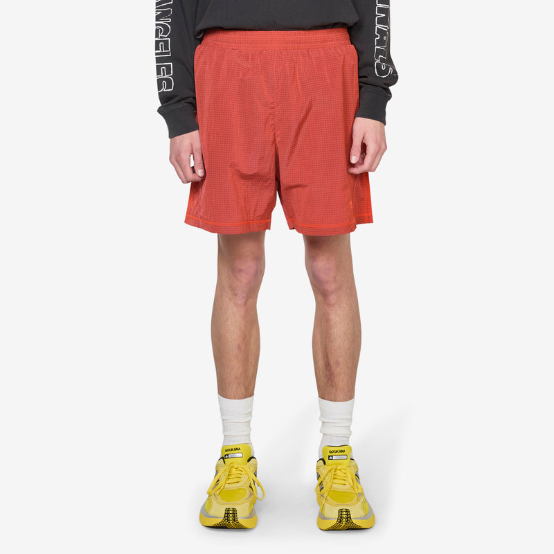 Long Beach Nylon Short Semi Lucid Red Shorts