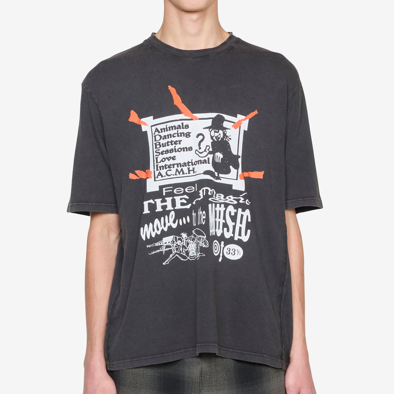 Love International T-Shirt Vintage Black Tees