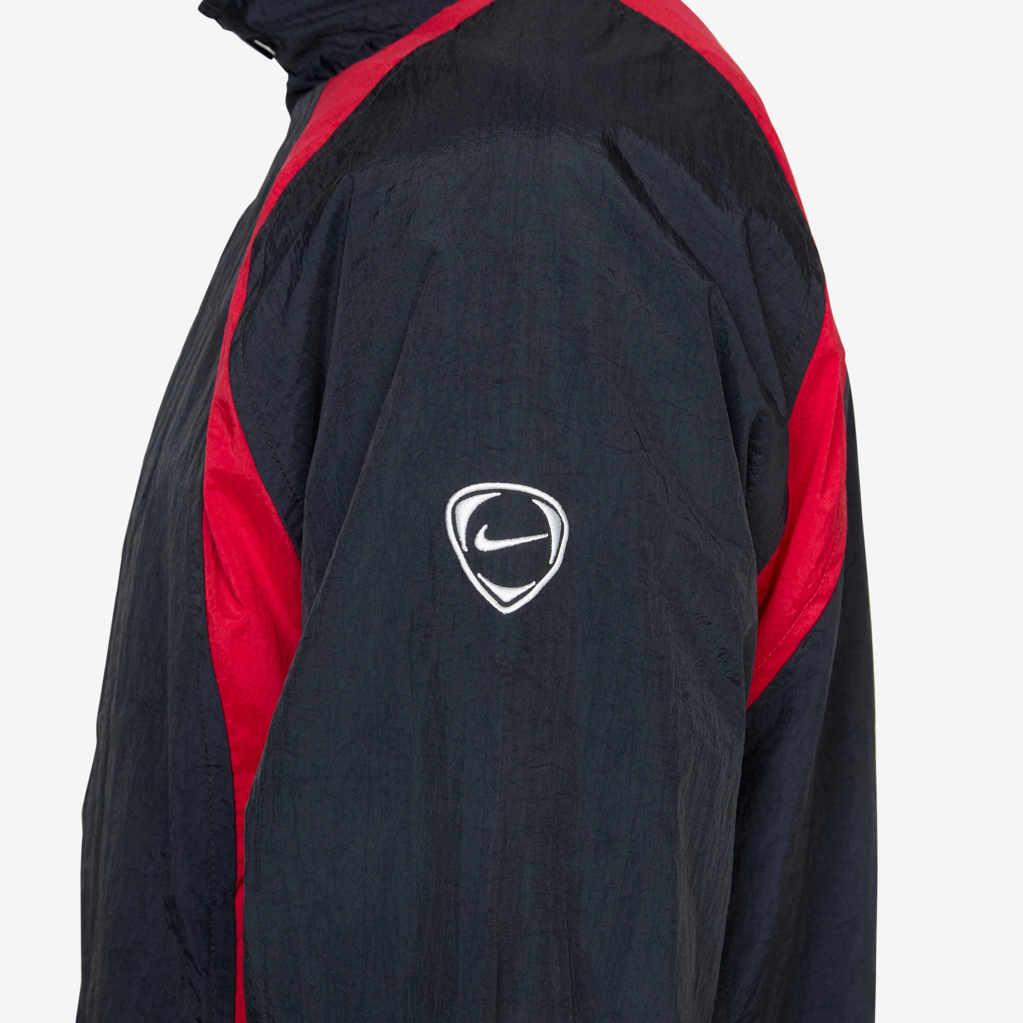 black and red windbreaker nike