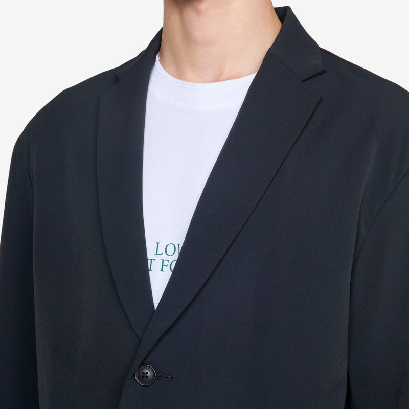 Grey Single Jacket Black Jackets