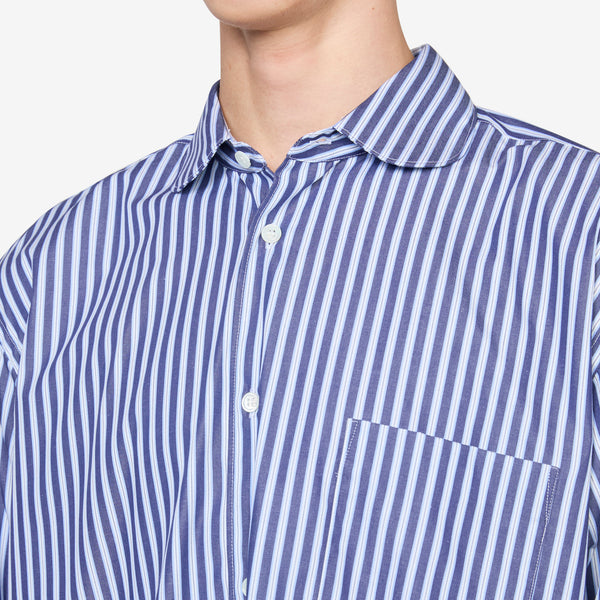 Forever Rounded Collar Shirt Stripe 3 Shirts