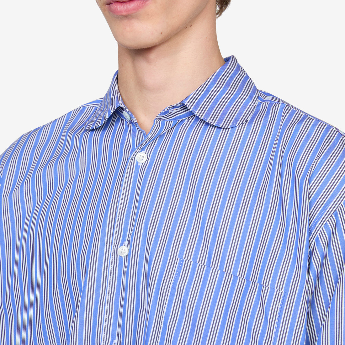 Forever Rounded Collar Shirt Stripe 2 Shirts