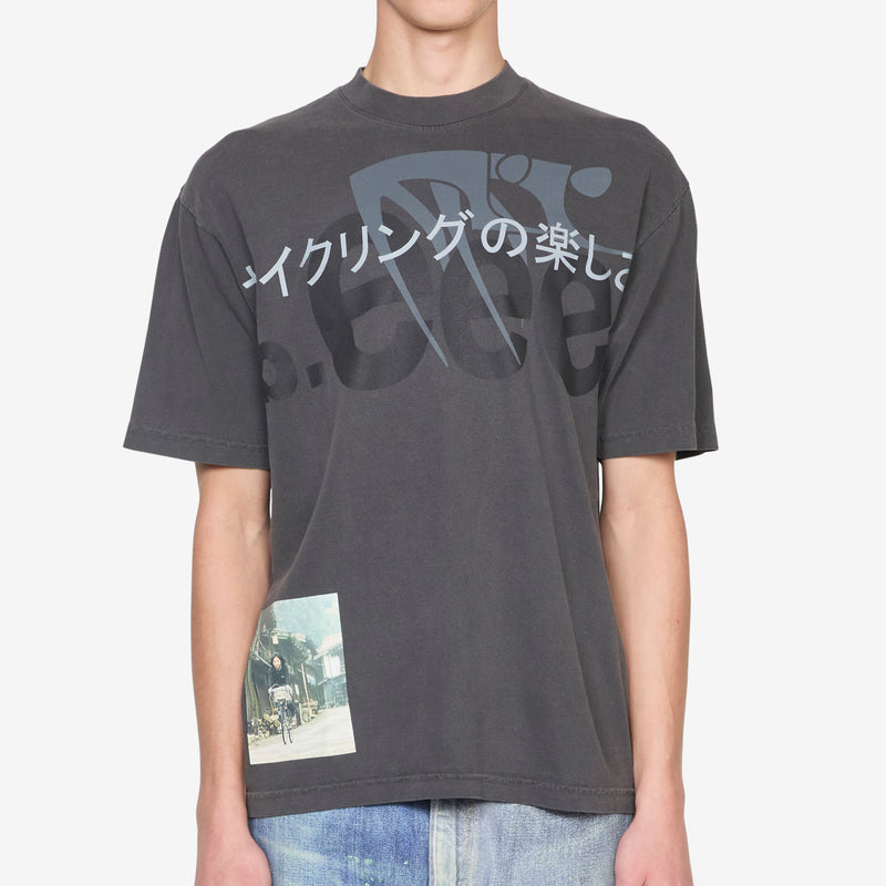 Joy of Cycling T-Shirt Vintage Black Tees