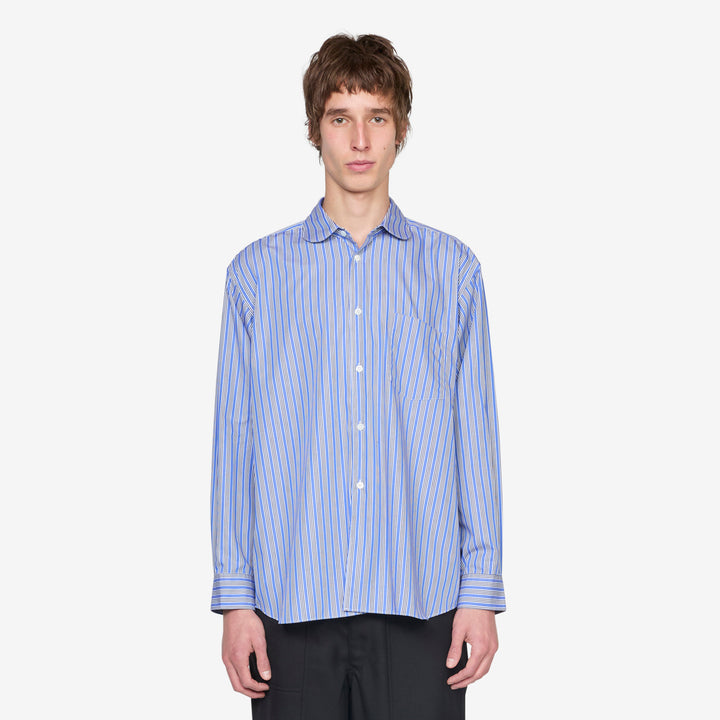 Forever Rounded Collar Shirt Stripe 2 Front