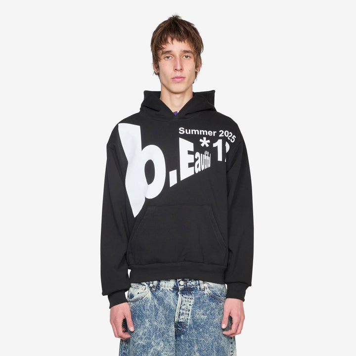 Logo*12 Hoodie Black Front