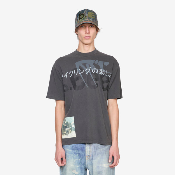 Joy of Cycling T-Shirt Vintage Black Tees