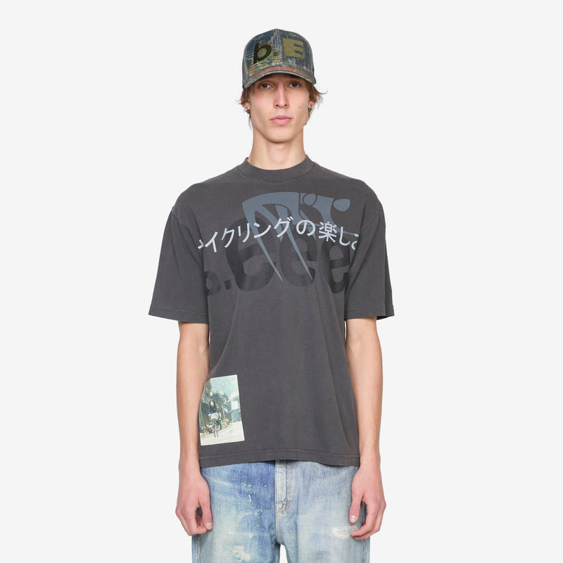 Joy of Cycling T-Shirt Vintage Black Tees