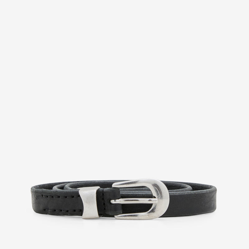 2cm Belt Black Leather – Above The Clouds