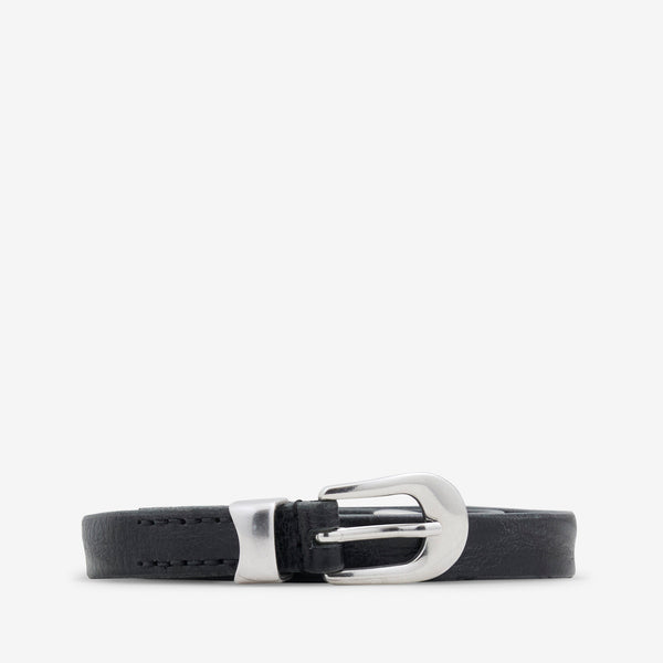 2cm Belt Black Leather Accessories