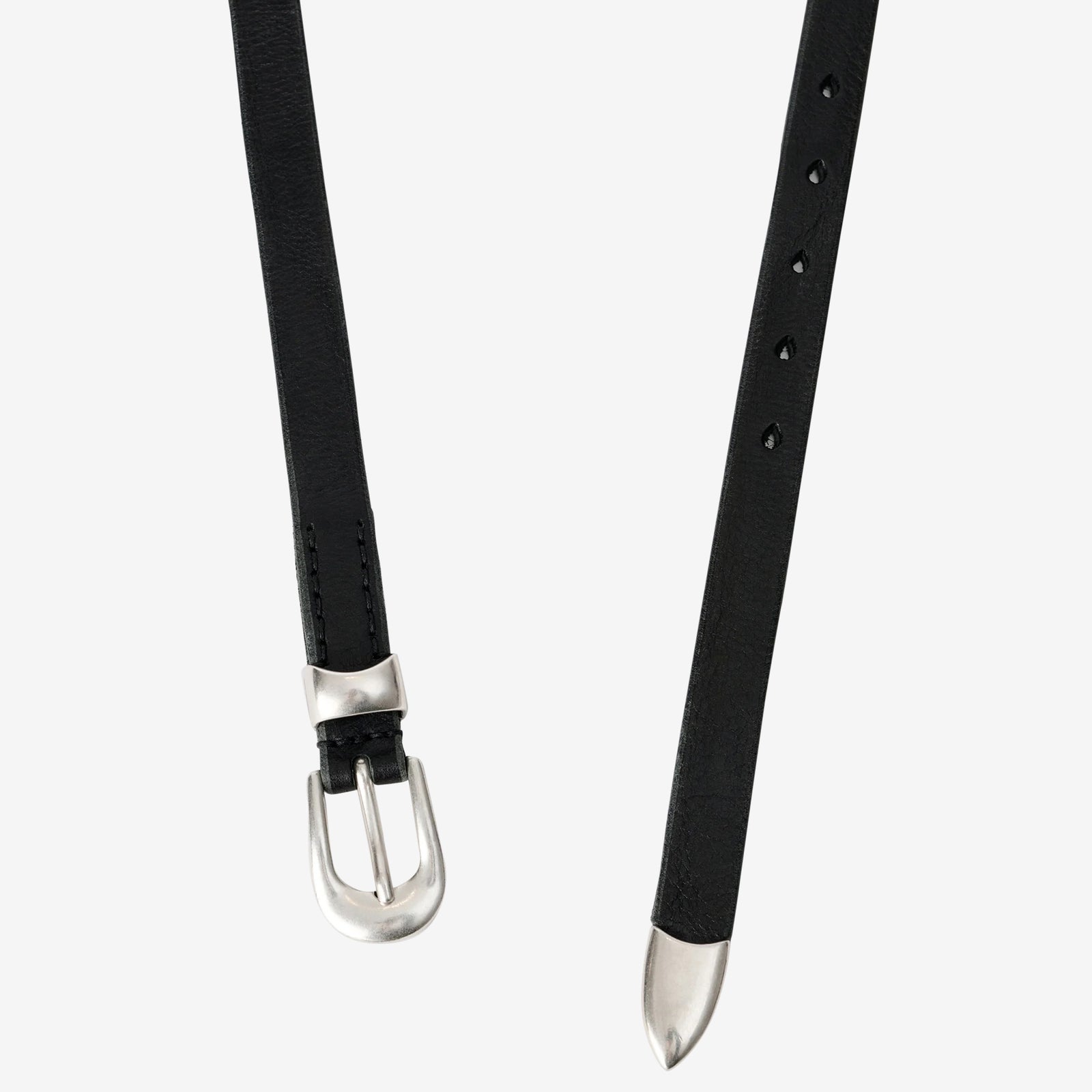 2cm Belt Black Leather – Above The Clouds
