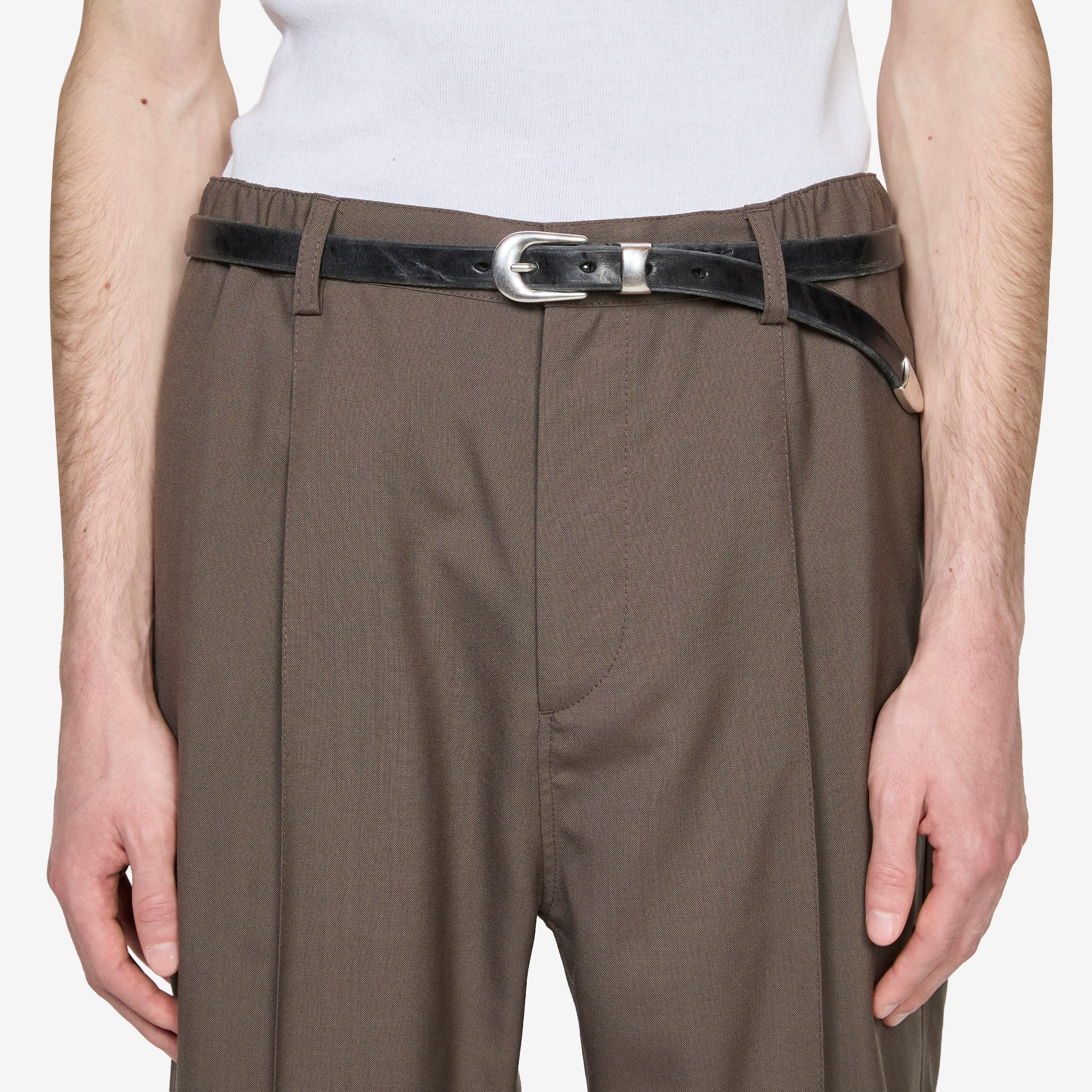 2cm Belt Black Leather – Above The Clouds