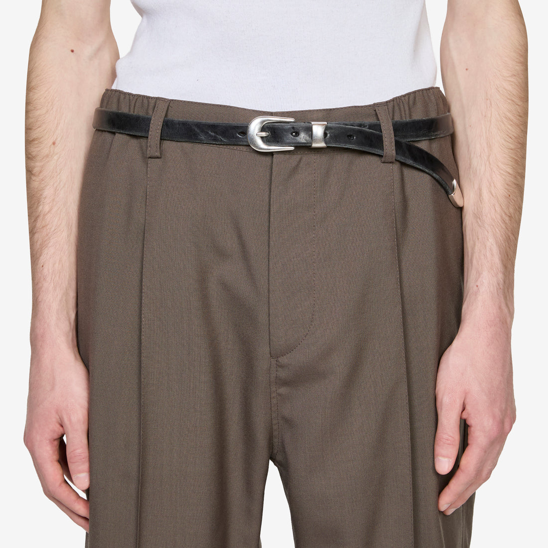 2cm Belt Black Leather Accessories