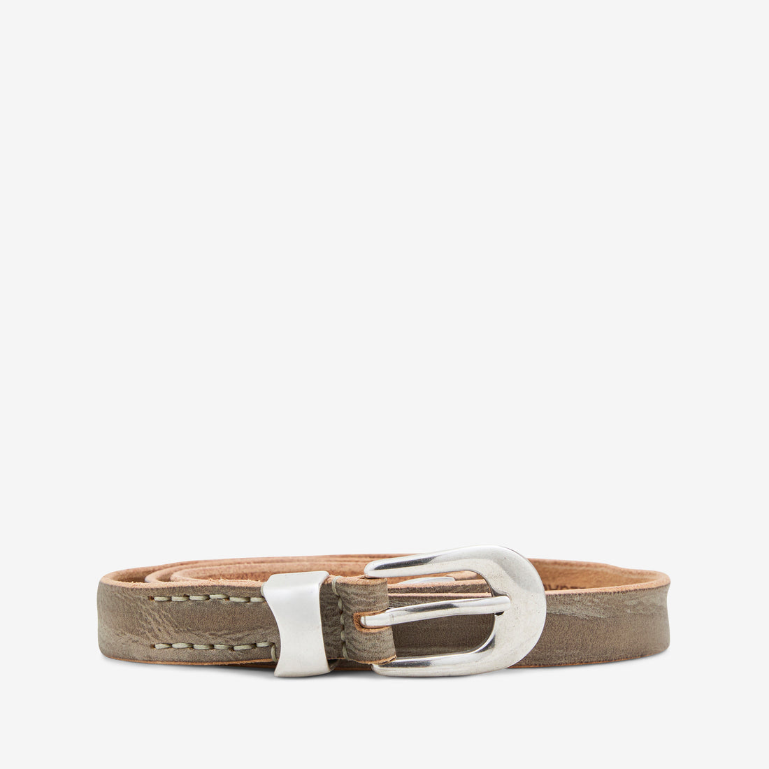 2cm Belt Overcast Blue Leather Accessories