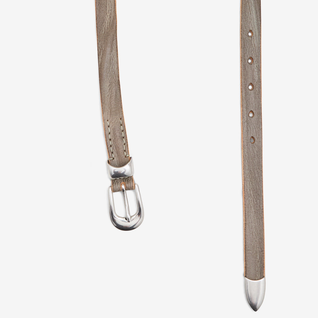 2cm Belt Overcast Blue Leather Accessories