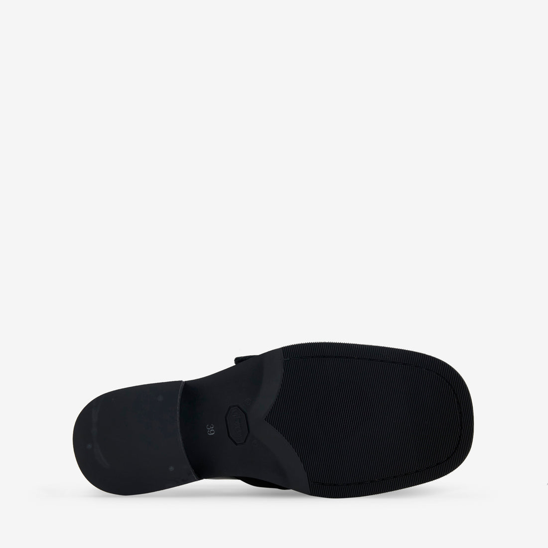 Camion Mule Black Leather Footwear