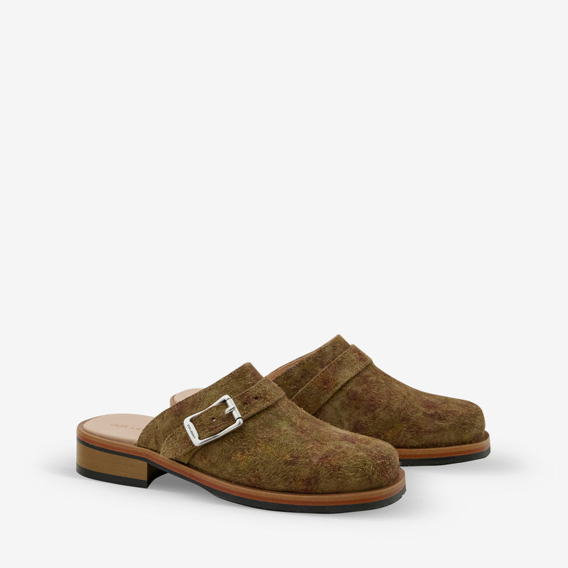 Camion Mule Petal Dance Rough Suede Footwear