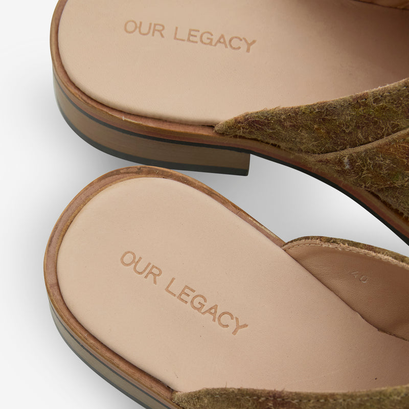 Camion Mule Petal Dance Rough Suede Footwear