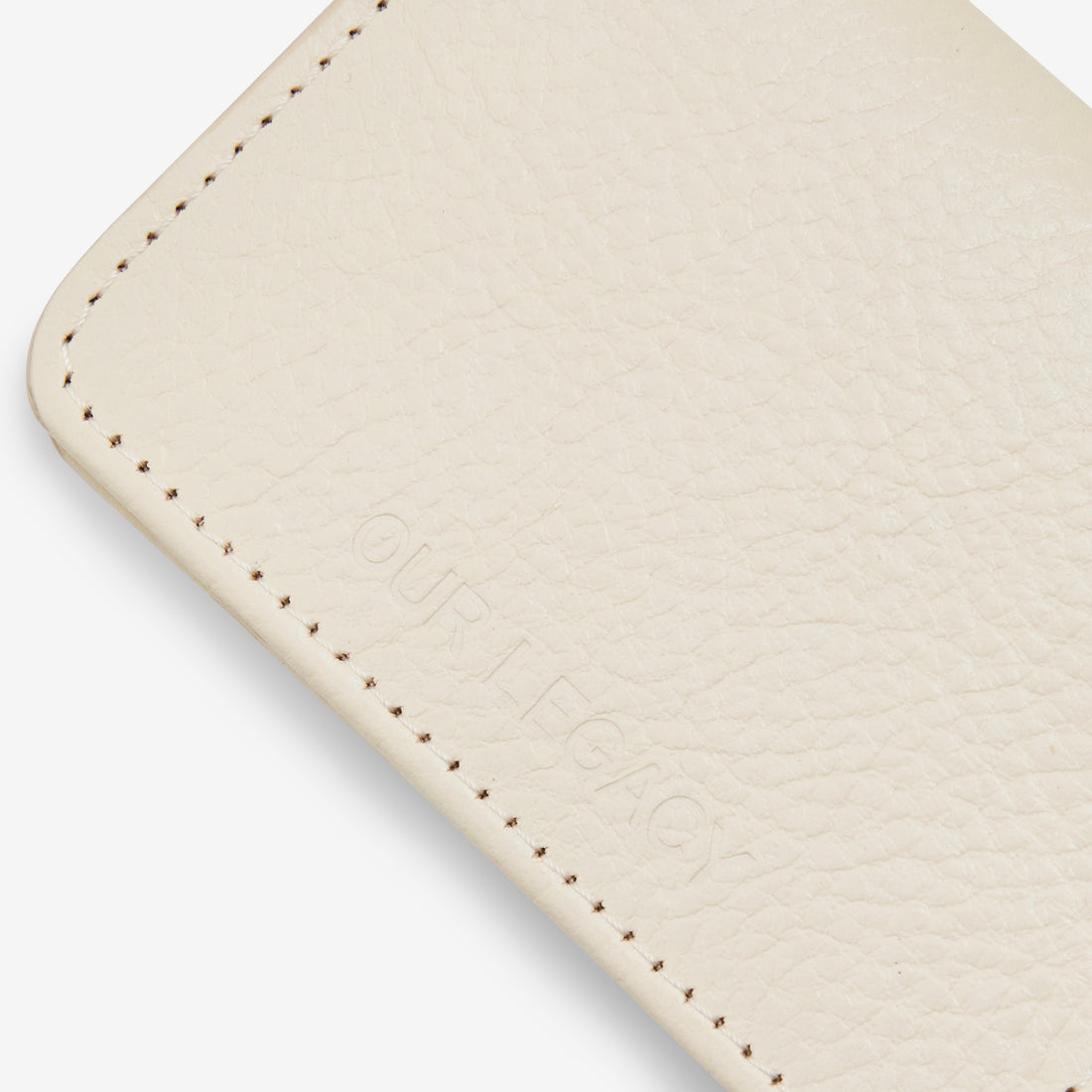 Card Case Deep Ecru Leather Accessories