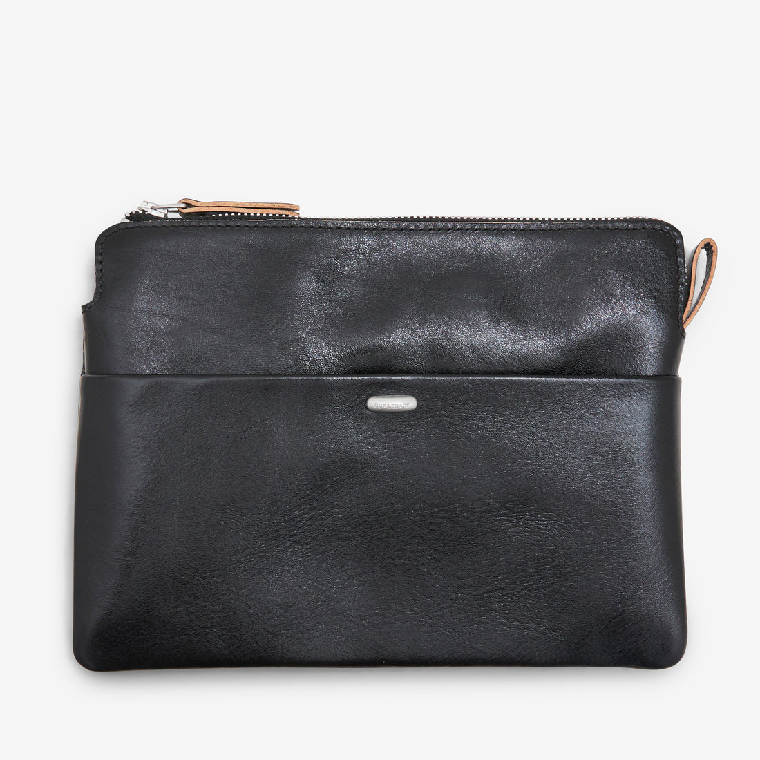 Supporter Organizer True Dye Black Leather Bags