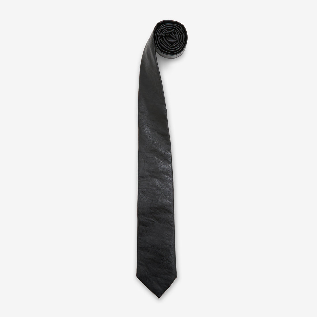 Tie Black Real Fake Leather Accessories