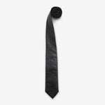 Tie Black Real Fake Leather