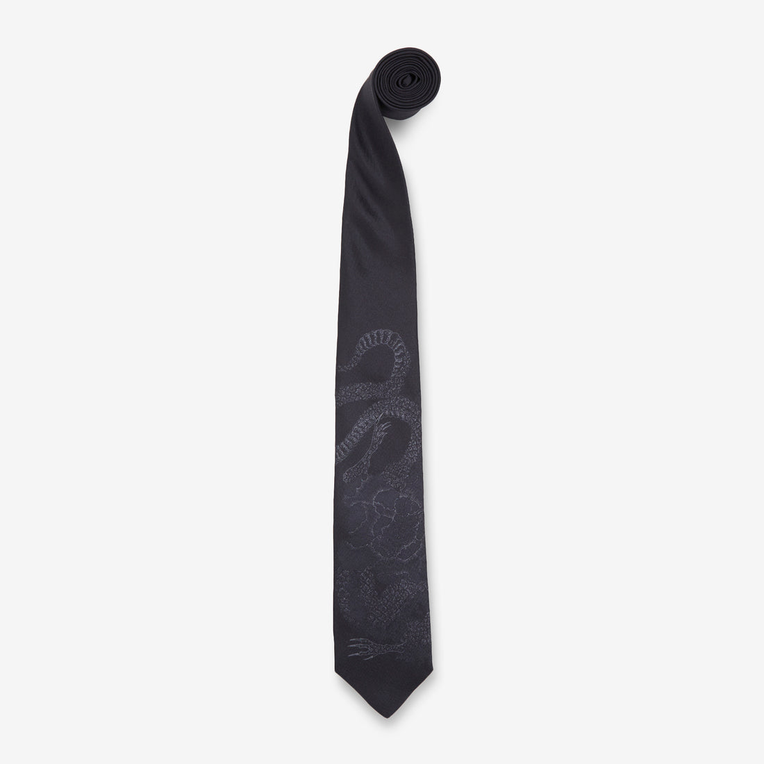 Tie Blooming Wyvern Print Accessories
