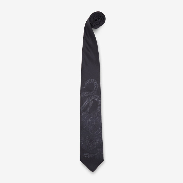 Tie Blooming Wyvern Print Front