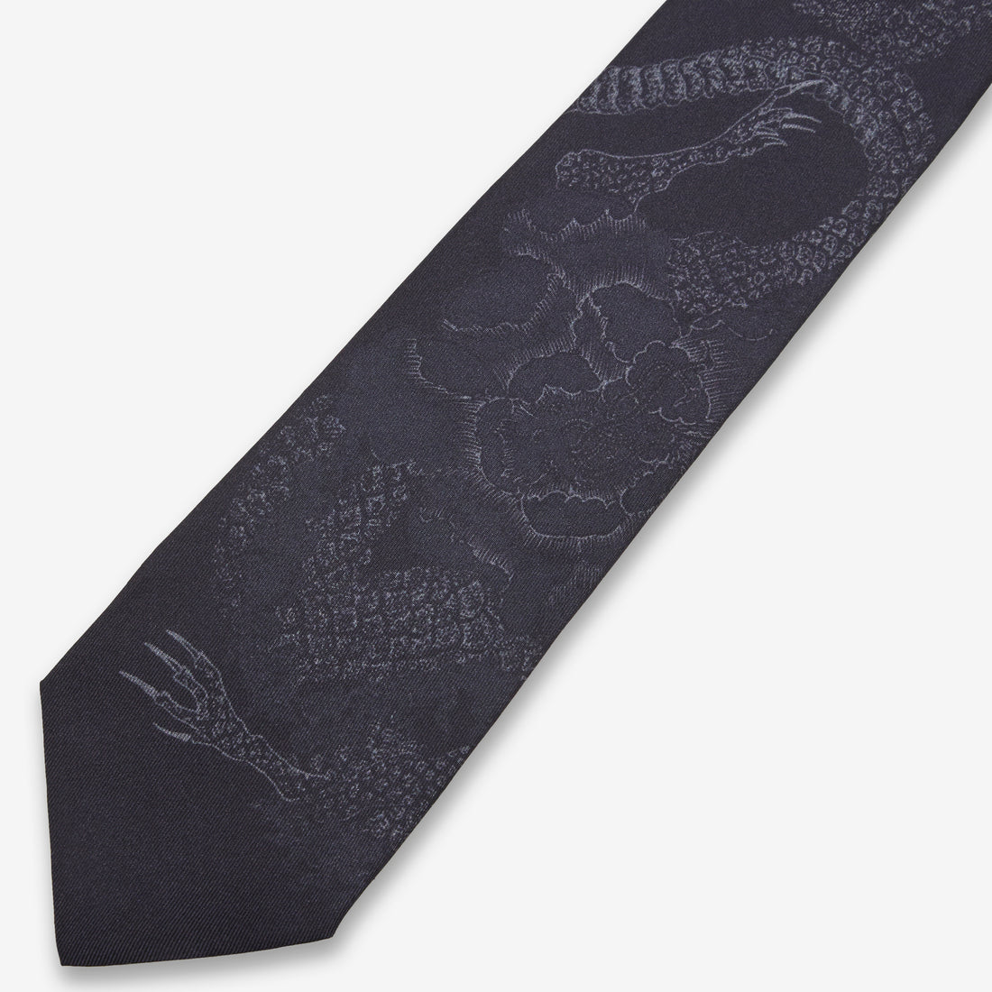 Tie Blooming Wyvern Print Accessories