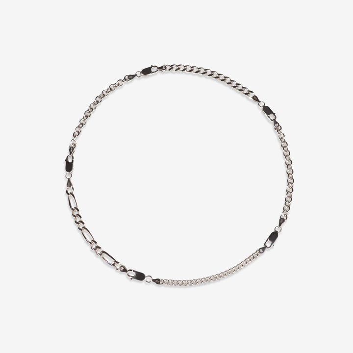 Offcuts Necklace Silver Front