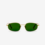 Otto Gold | Green Solid Lens