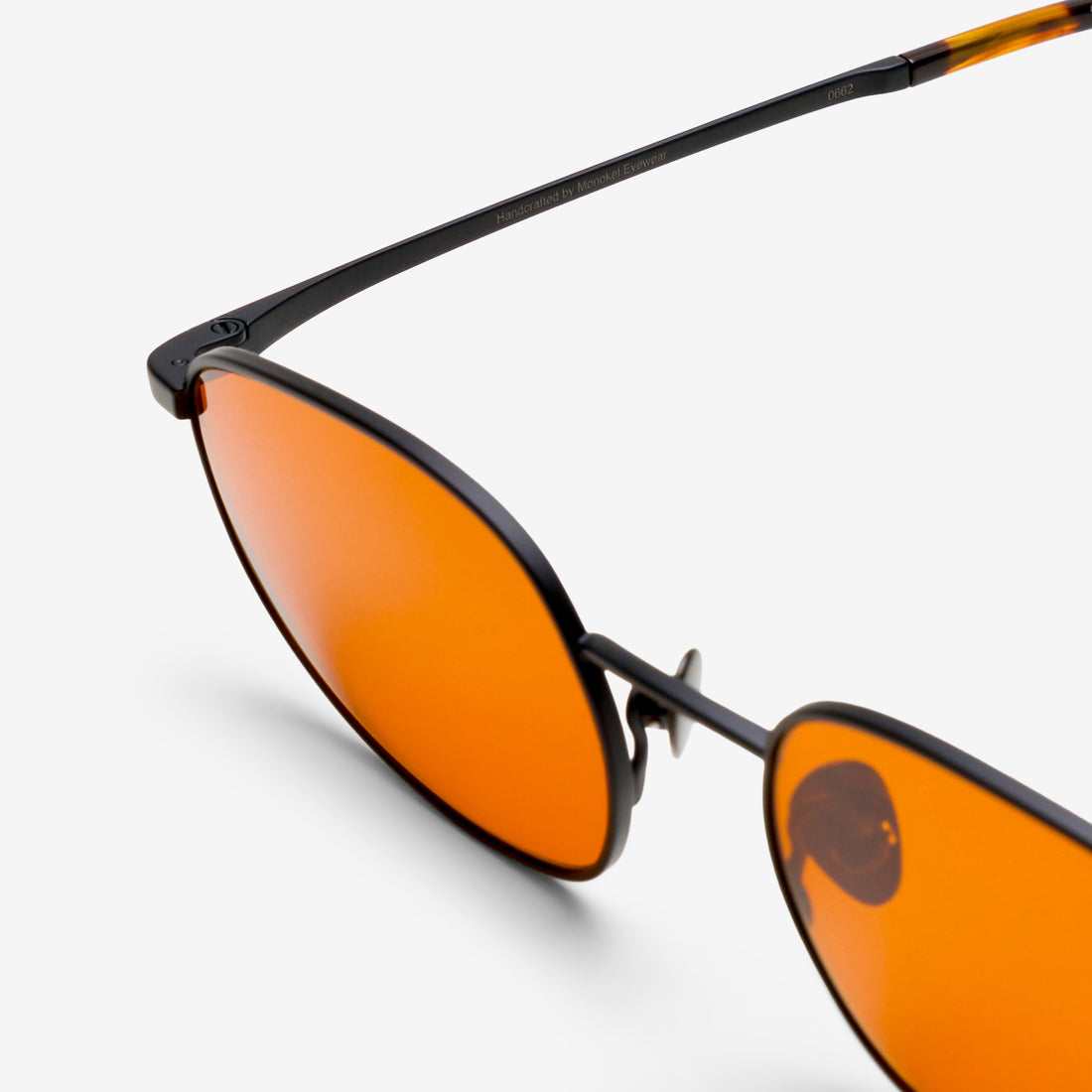 Otto Matte Black | Orange Solid Lens Eyewear