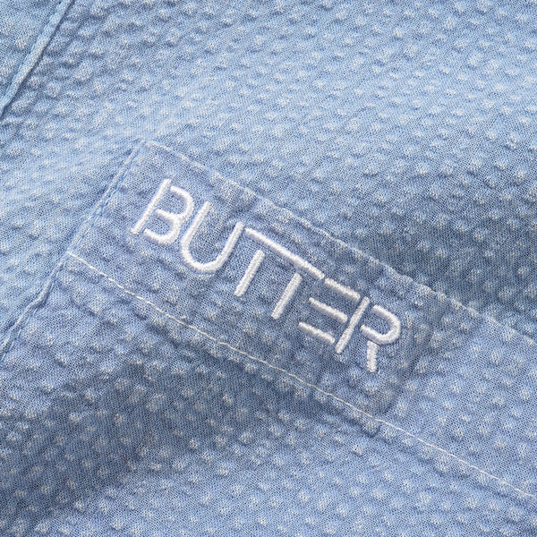 Overdye Seersucker Shirt Blue Shirts