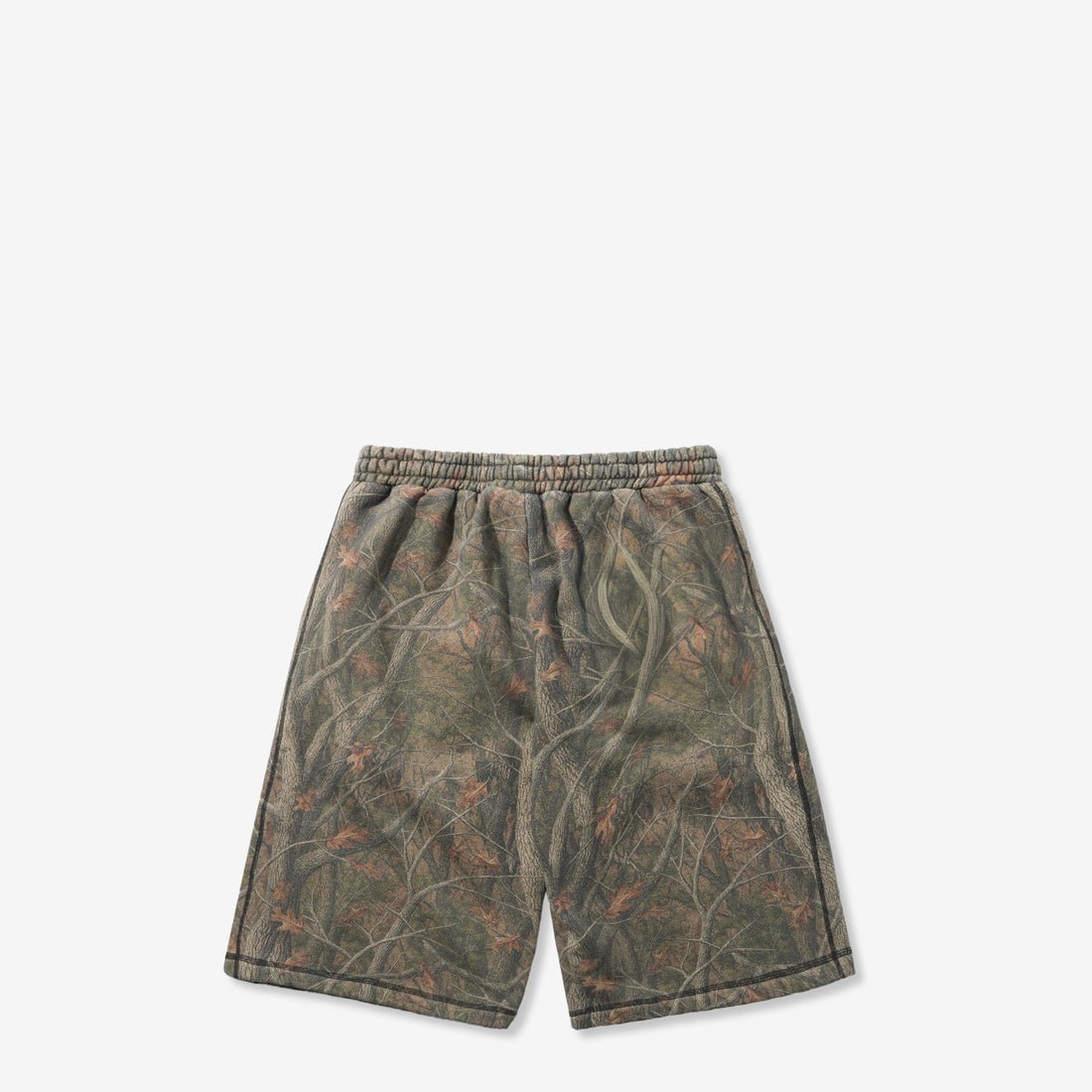 Overlock Stitch Fleece Shorts Forest Camo Shorts