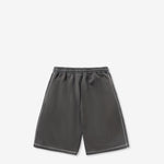 Overlock Stitch Fleece Shorts Washed Black