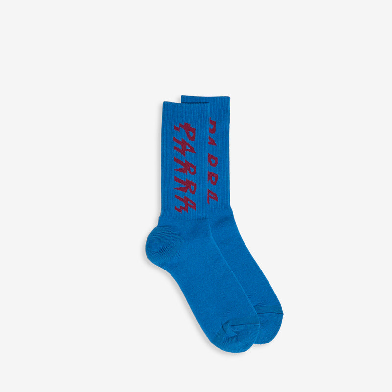 Shocker Logo Crew Socks Greek Blue