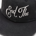 End The 6 Panel Hat Black