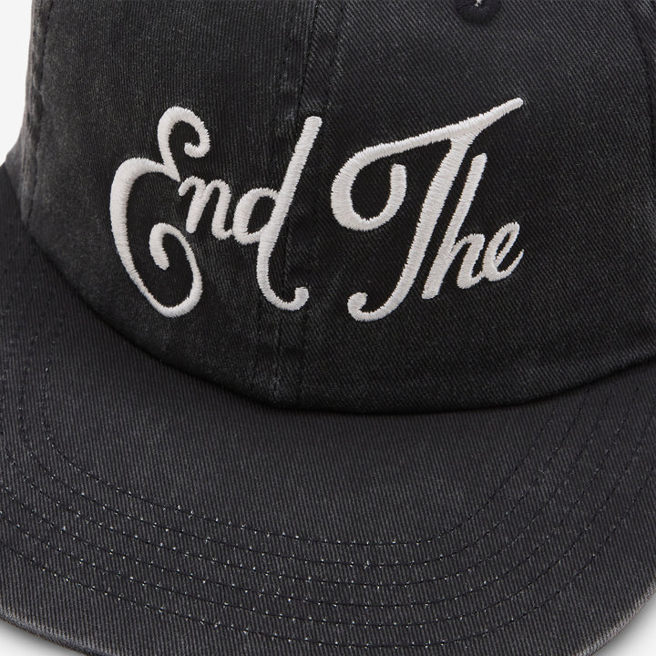 End The 6 Panel Hat Black