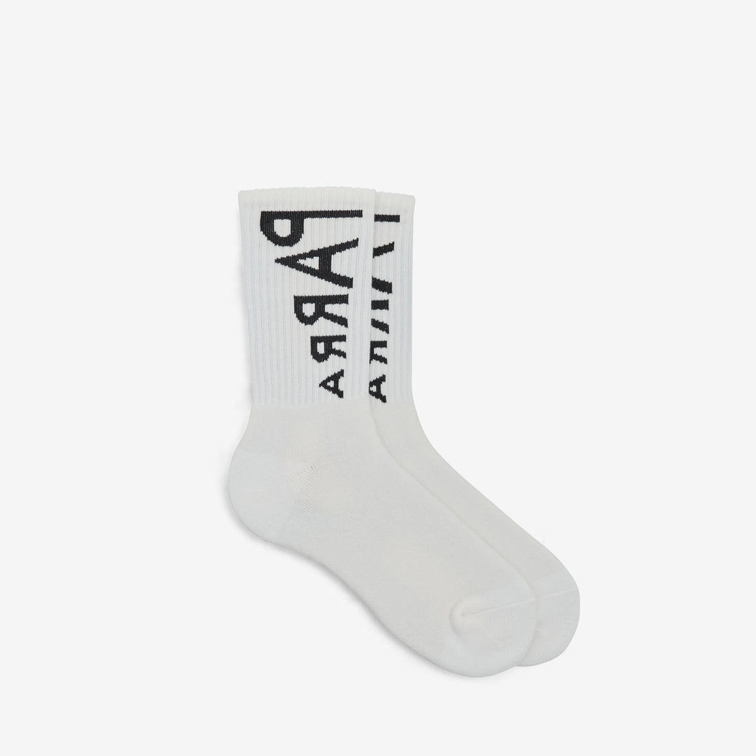 Reversed Flag Logo Crew Socks White Accessories