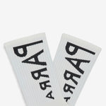 Reversed Flag Logo Crew Socks White