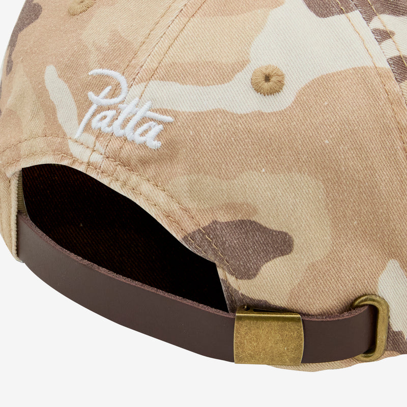 Frayed Woodland Camo Sports Cap Sand Dollar Headwear