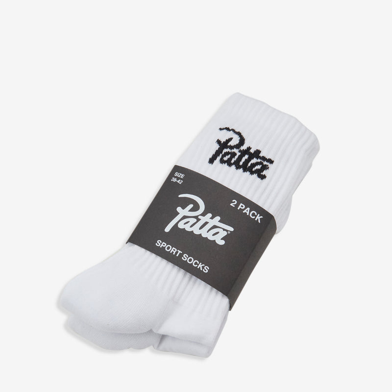 Script Logo Sport Socks White Accessories